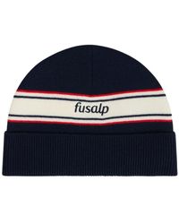Fusalp - Accessoires ,Blauw ,Wol Retro Beanie - Lyst