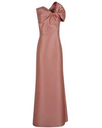 Alberta Ferretti - Luxuriöses Seidenrosa Lila Kleid - Lyst