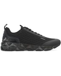 EA7 - Mesh low-top sneakers mit gummielementen - Lyst
