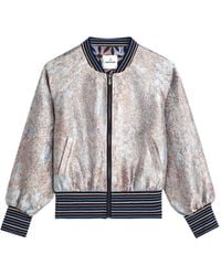 Summum - Jassen ,Blauw ,Polyester Jacket Jacquard - Lyst