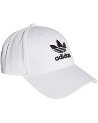 adidas Originals - Weiße baumwoll-baseballkappe mit besticktem logo - Lyst