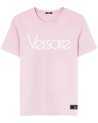 Versace - Logo print crew neck t-shirts y polos - Lyst