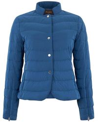 Moorer - Jassen ,Blauw ,Polyester Down Jacket - Lyst