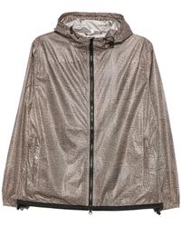 Borbonese - Jassen ,Veelkleurig ,Polyester Op Fabric Windbreaker Jacket - Lyst