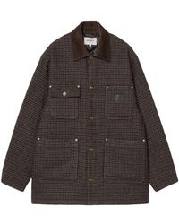 Carhartt - Jassen ,Bruin ,Wol Lowis Chore Coat - Lyst