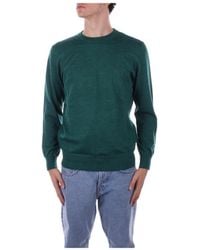 Mc2 Saint Barth - Grüner logo front pullover - Lyst