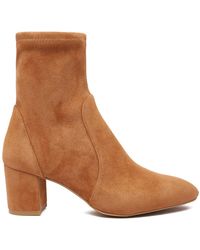 Stuart Weitzman - Schoenen ,Geel ,Leer Hazel Yuliana Leren Enkellaarzen - Lyst