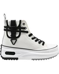 Replay - Aqua pocket sneakers bianco nero - Lyst