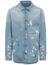 DARKPARK - Denim klassisches hemd mit kragen für männer - Lyst