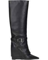 SCHUTZ SHOES - Schwarzer hohe stiefel mit reißverschluss - Lyst