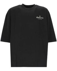 adidas - Fitness ,Zwart ,Katoen Logo T-Shirt Met Korte Mouwen - Lyst