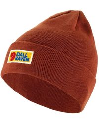 Fjallraven - Accessoires ,Bruin ,Wol Vardag Classic Beanie - Lyst