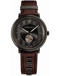 Versace - V-Circle Uhr - Lyst