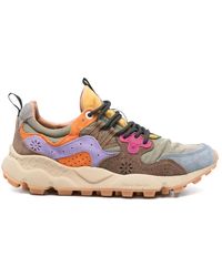 Flower Mountain - Schoenen ,Veelkleurig ,Leer Kaki Sneakers Voor Vrouwen Aw 25 - Lyst