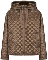 Max Mara - Jassen ,Bruin ,Wol Giorno Gewatteerde Jas - Lyst