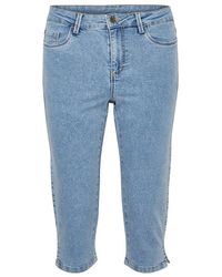 Kaffe - Cropped Jeans - Lyst