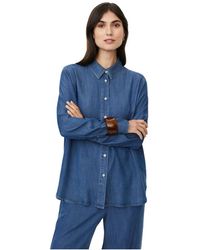 Masai - Overhemden ,Blauw ,Denim Maishana Shirt - Lyst