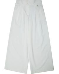Patrizia Pepe - Broeken ,Wit ,Polyester Pantalone Pence Fluido - Lyst