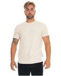 BOSS - Short-Sleeved Lyocell Cotton Pullover - Lyst