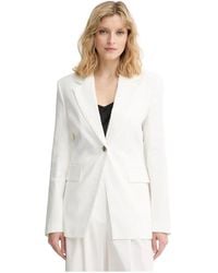Pinko - Jassen ,Wit ,Linnen Freda Linnen Blazer - Lyst