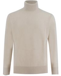 Eleventy - Pure Cashmere Turtleneck Jumper - Lyst