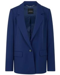 Marc Cain - Jassen ,Blauw ,Leer Blazers - Lyst
