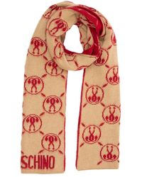 Moschino - Double Question Mark Cashmere Scarf - Lyst