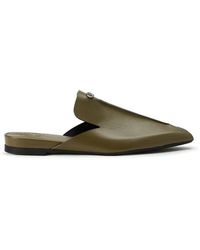 Iceberg - Khakifarbene Slipper Mit Essentiellem Design - Lyst