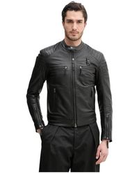 Blauer - Jassen ,Zwart ,Leer Crossland Jacket - Lyst