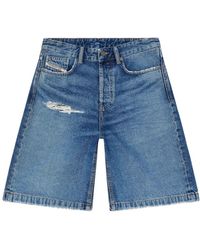 DIESEL - Denim Shorts - Lyst