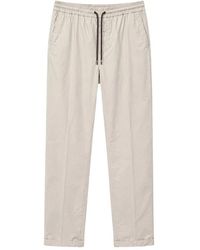 Mason's - Broeken ,Wit ,Leer Slim-Fit Pantalon - Lyst