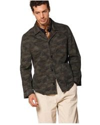 Mason's - Camouflage Print Slim Fit Field Jacket - Lyst