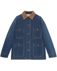 Gucci - Chaqueta Vaquera Larga - Lyst