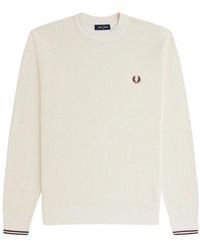 Fred Perry - Round-Neck Knitwear - Lyst