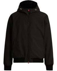 Kiton - Jassen ,Zwart ,Wol Winter Hooded Jas - Lyst