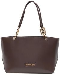 Love Moschino - Braune Shopper Tasche Stilvolle Eleganz - Lyst