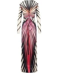 Roberto Cavalli - Kleedjes ,Veelkleurig ,Ray Of Paradise Print Maxi Jurk - Lyst