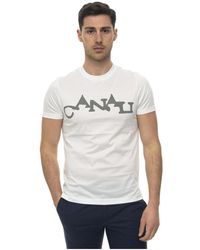 Canali - Kurzärmeliges Rundhals-T-Shirt - Lyst