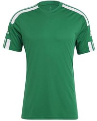adidas - T-shirt team 21 jersey kurzarm team grün/weiss - Lyst