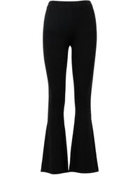 Semicouture - Broeken ,Zwart ,Wijde Broek - Lyst