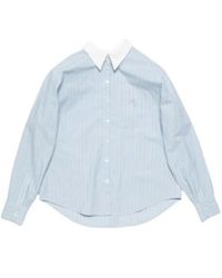 Acne Studios - Overhemden ,Blauw ,Katoen Montpellier Coqueline Shirt - Lyst