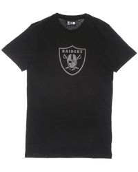 KTZ - Tops ,Zwart ,Katoen Nfl Reflecterende Print Tee Las Vegas Raiders - Lyst