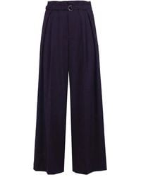 SOLOTRE - Wide Trousers - Lyst
