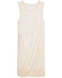 Helmut Lang - Kleedjes ,Wit ,Katoen Bubble Jurk - Lyst