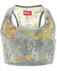 DIESEL - Sleeveless Tops - Lyst