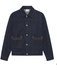 Drole de Monsieur - Jassen ,Blauw ,Denim La Veste Denim Brut - Lyst