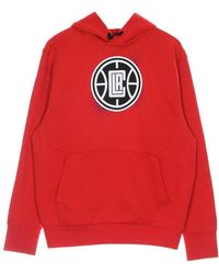 Nike - Fitness ,Rood ,Katoen Los Angeles Clippers Hoodie - Lyst