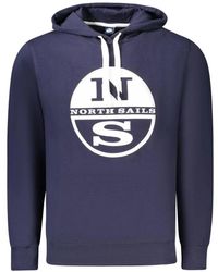 North Sails - Blauer baumwoll-crewneck-pullover für männer - Lyst