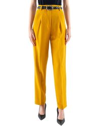 Liu Jo - Broeken ,Geel ,Polyester Tapered Chino Jeans - Lyst