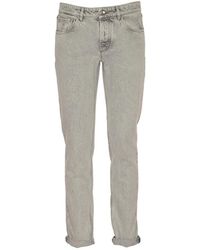 Brunello Cucinelli Slim Fit Jeans - - Heren - Grijs